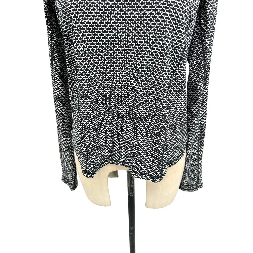 Lululemon On Pace Long Sleeve Monochromic‎ Black Size 10